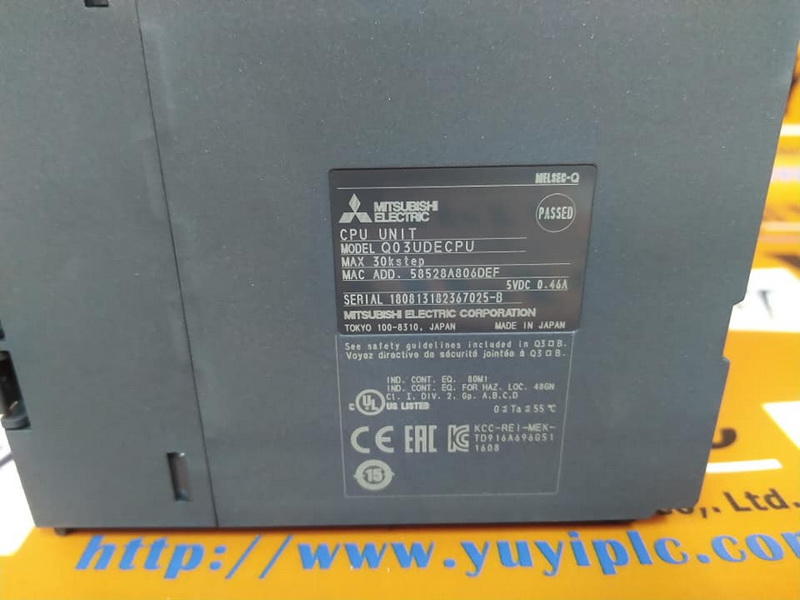 MITSUBISHI Q03UDECPU PLC MELSEC CPU MODULE - 裕益科技自動化設備可